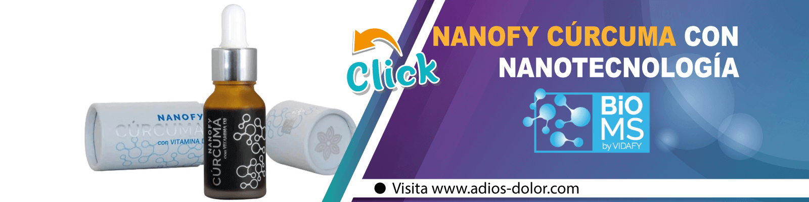 Conocer Nanofy Cúrcuma con tecnología BioMS